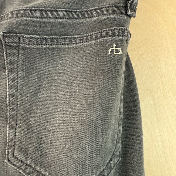 rag & bone Men's Charcoal Skinny Jeans - Picture 2 of 14